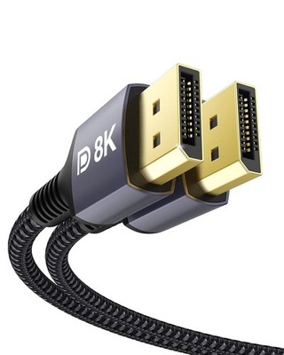 DisplayPort Kabel 1.4 5M DP1.4 für 8K@60Hz 4K@144Hz G-Sync Gray-8K 32,4 Gbit s