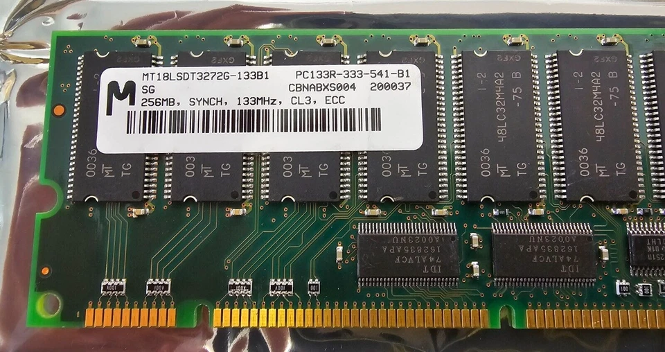 Micros 256Mb PC133R MT18LSDT3272G-133B1 - Image 2 of 2