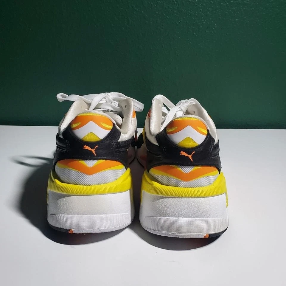 Tênis de corrida Puma RS-X3 59th Court Crush laranja amarelo branco e preto - Imagem 4 de 4