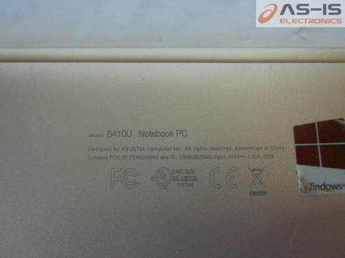 *AS-IS* ASUS S410U 14" Core i7 8th Gen No RAM No SSD No Power Laptop - Picture 3 of 8