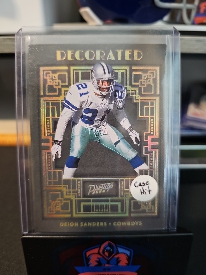 2022 Prestige Deion Sanders Decorated SSP Case Hit Dallas Cowboys  DE-22