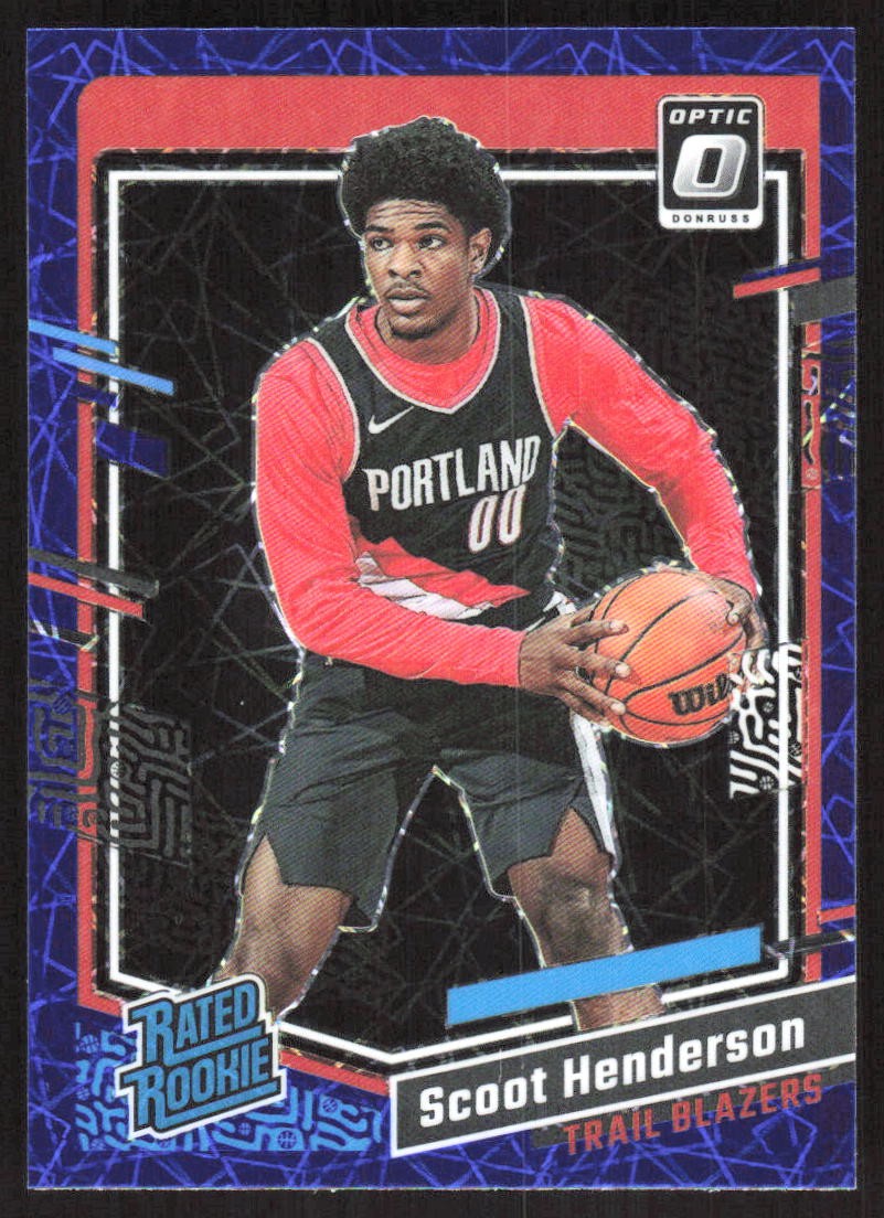 1724G 2023-24 Donruss Optic #239 Scoot Henderson Blue Velocity