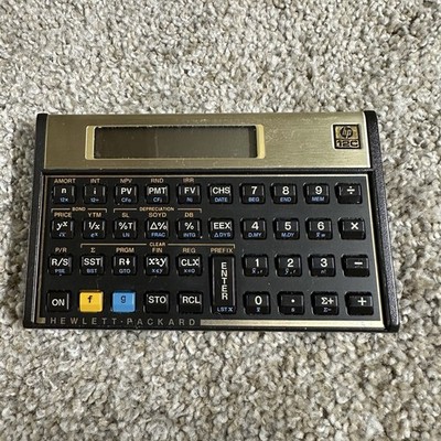 HP Hewlett Packard 12C Financial Business Calculator Tested- Works