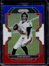 2021 Panini Prizm Tom Brady Red White and Blue #294 Buccaneers
