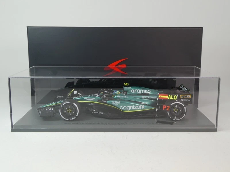 Spark Aston Martin AMR24 #14 Fernando Alonso 2nd Canada GP 2024 1/18 18S956 - Immagine 3 di 3