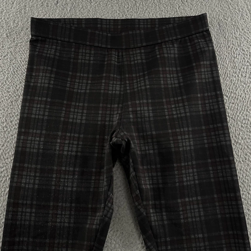 Simply Vera Wang Womens Pants Multicolor Medium Ankle Plaid Polyester Blend - Image 2 of 4