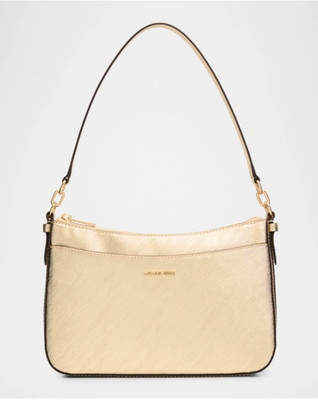 MICHAEL Michael Kors Jet Set Medium Metallic Gold Faux Leather Shoulder Bag NWT