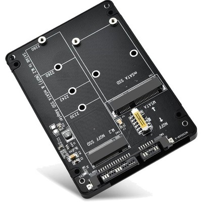 M.2 SATA mSATA zu SATA Adapter 2-in-1 Konverter Gehäuse B Key/B&M Key