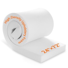 High Density Seat Upholstery Foam 1-6" Thick Cushion Replacement Sheet 24" x 72