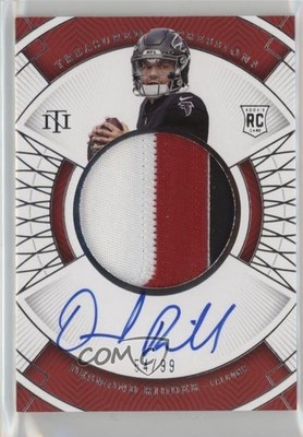 2022 Panini National Treasures /99 Desmond Ridder #TI-DRI Auto RC lz7