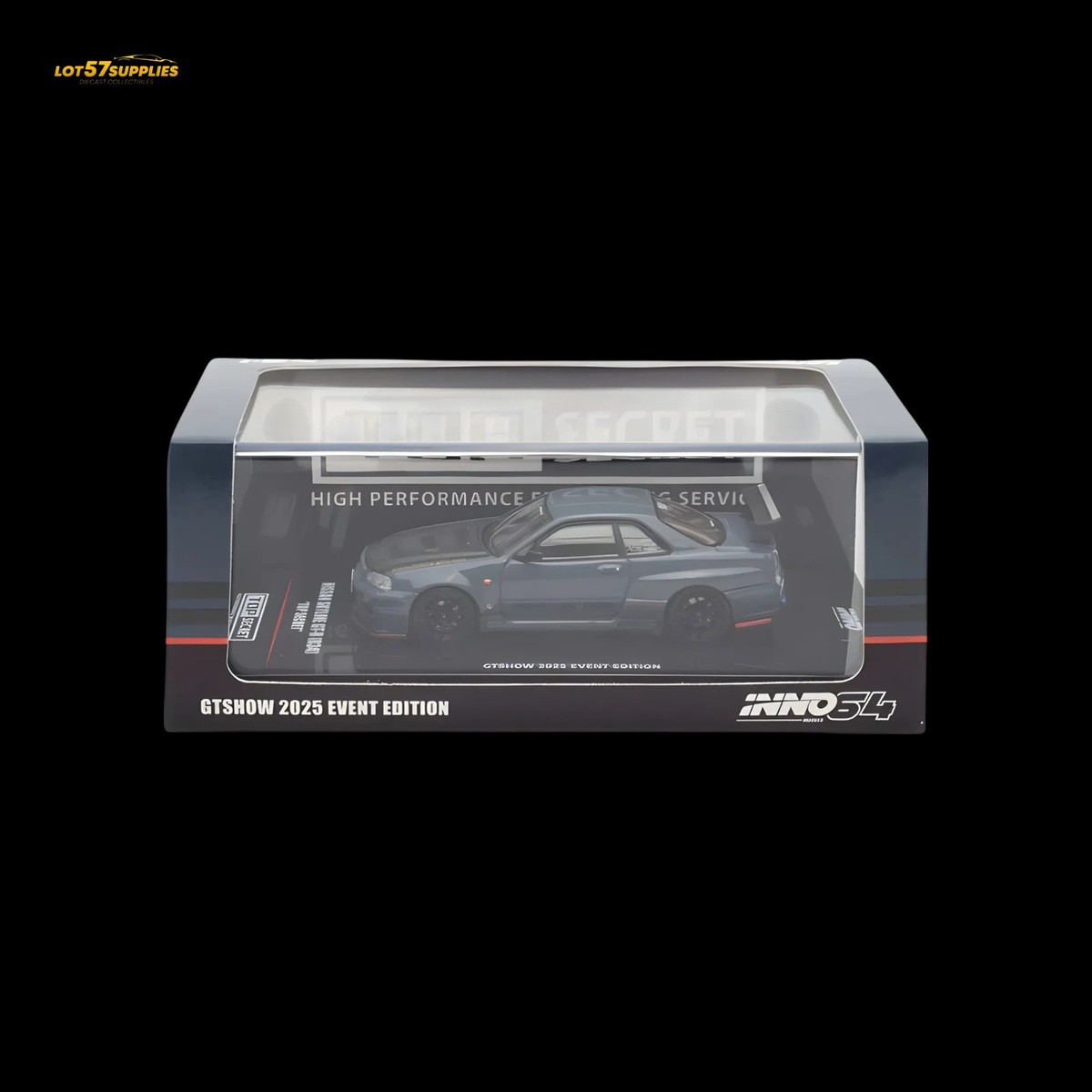 （GT-R R34） TOP SECRET GTSHOW 2025 INNO64 Inno64 Nissan Skyline GT-R R34 TOP SECRET GTSHOW 2025 EVENT