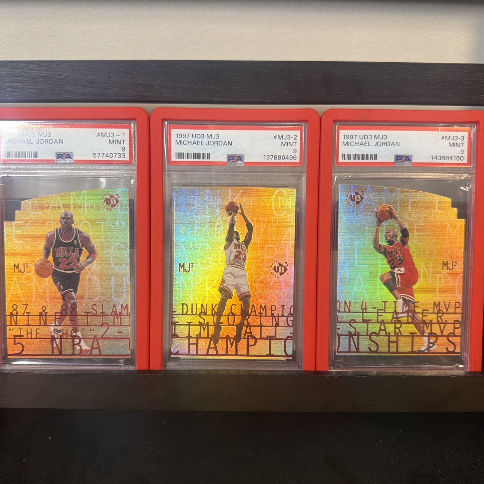 Michael Jordan 1997-98 Upper Deck UD3 - Mj3 Complete Set PSA 9s