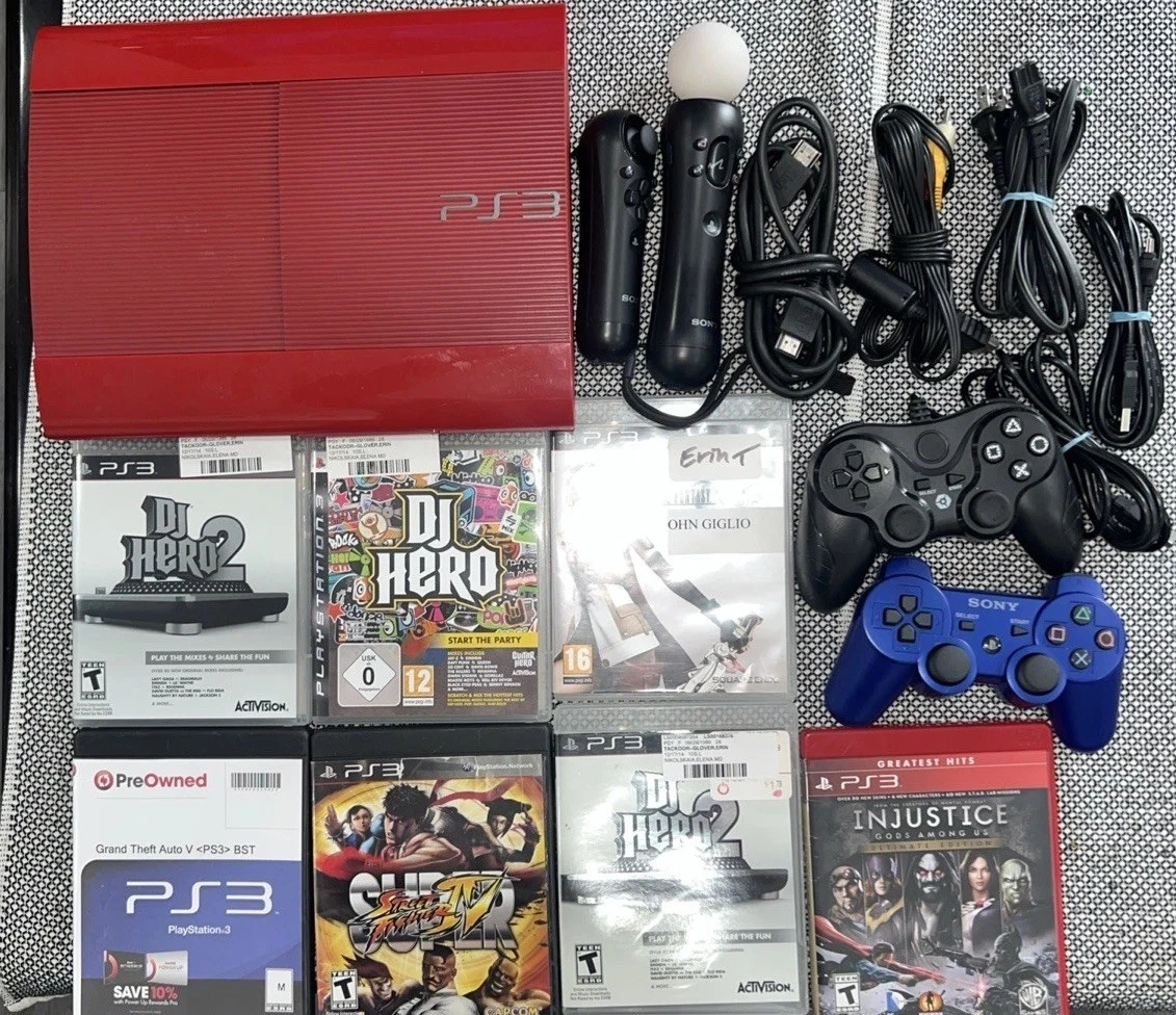 Las mejores ofertas en Sony PlayStation 3-Super Slim Rojo consolas