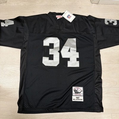 Bo Jackson Los Angeles Raiders Mitchell & Ness NFL Throwback Jersey 54 NWT Imper
