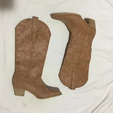 Rollda Cowboy Boots Women Cowgirl Boots Western Embroidery Pointy Toe 10