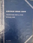 1909 to 1940 Lincoln Cent Album ■ Coins In Album Bonus Page w/8 Total-44