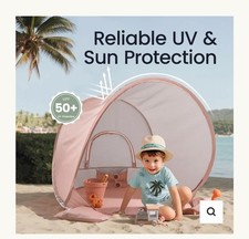 Tiny Land Baby Beach Tent   Pop Up Baby Tent with UV Protection Sunset Blush