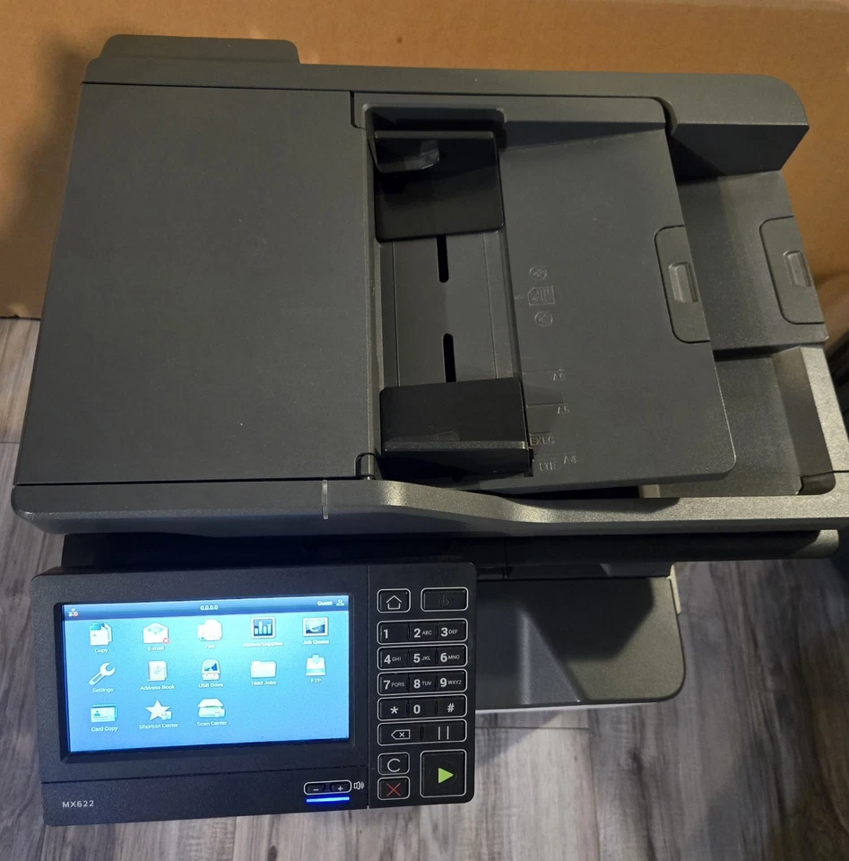 Lexmark MX622ade Laser Multifunction Printer - Monochrome - Full Toner Included  - Image 3 of 4