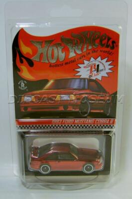 1993 '93 FORD MUSTANG COBRA R RED CLUB CAR RLC IN HAND HOT WHEELS