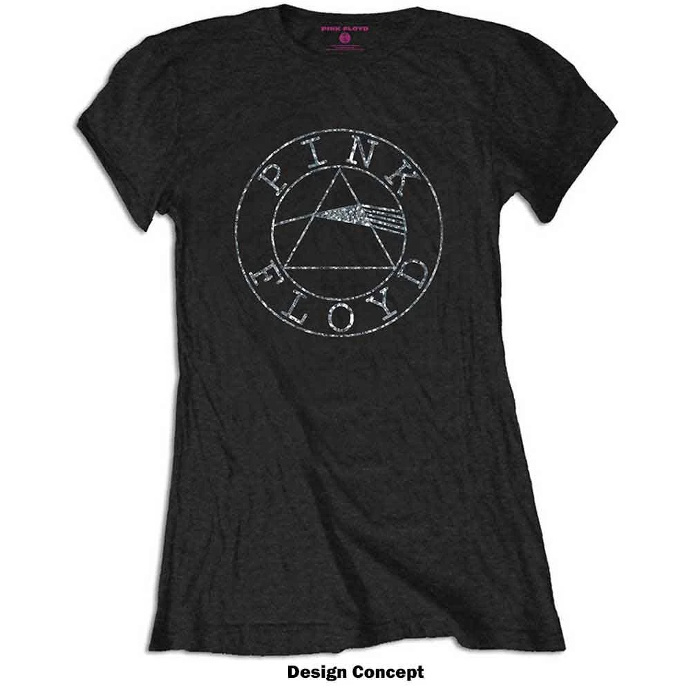 T-shirt Pink Floyd Dark Side Of The Moon Femme Taille Medium - Neuf Avec étiquettes - Marque Générique