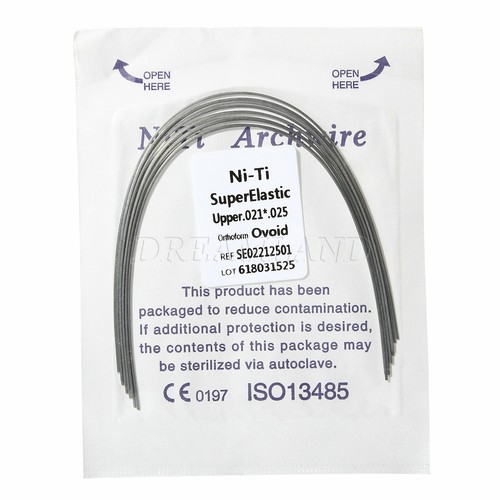 10 Packs Orthodontic Dental Super Elastic Niti Ovoid/Oval Arch Wires Rectangular - Picture 80 of 83
