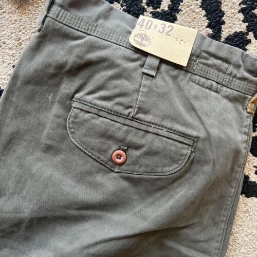 Timberland Mens Regular Fit Straight Leg Brown Cargo Pants 40x32 - Picture 3 of 7