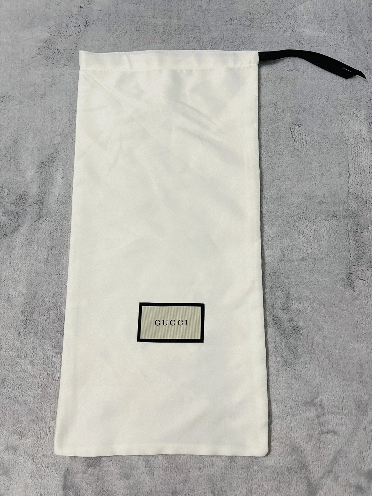 Gucci Satin Dust Cover Bag Storage Drawstring (8.5”X 17.5”) Excellent Condition