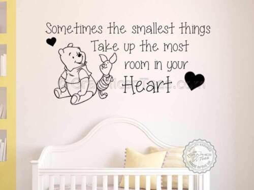 Winnie The Pooh & Piglet Nursery Wall Sticker, As soon as I saw you, Adventure - Picture 1 of 11