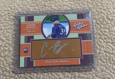 CORBIN BURNES 2019 LEATHER & LUMBER ROOKIE LEATHER AUTO #17/149 RC BREWERS RC