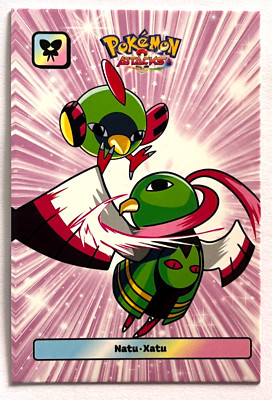 2025 POKEMON ATTACK 2 DATABASE Card #128 NATU & XATU JOHTO Peru Foil