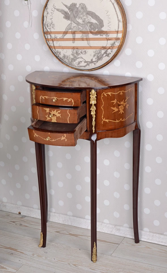 Tischkonsole Barock Nachtkonsole Beistelltisch Flurtisch Wandtisch Nachttisch  - Bild 2 von 4