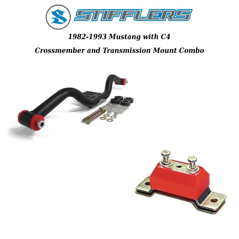 1982-1993 Mustang Stifflers Transmission Crossmember & Mount for