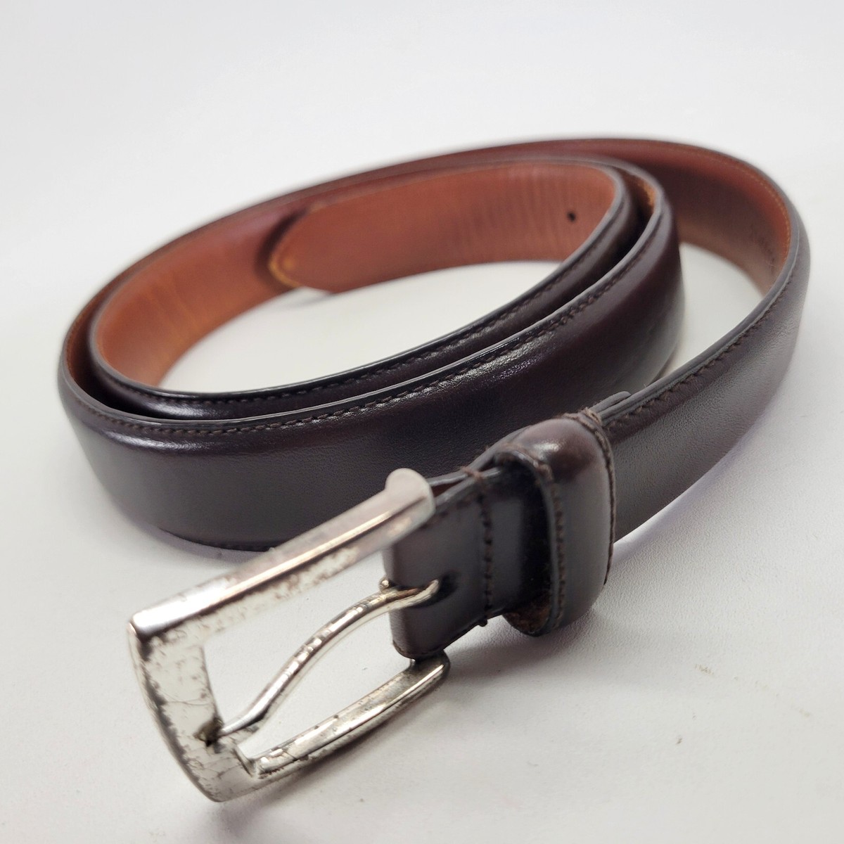 Brooks Brothers 346 Leather Belt 42 Dress Brown 21455179 | eBay