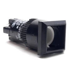 EAO 01-281.0252 Pushbutton Switch, Maintained, Square, DPST NO/NC, 250VAC 5A