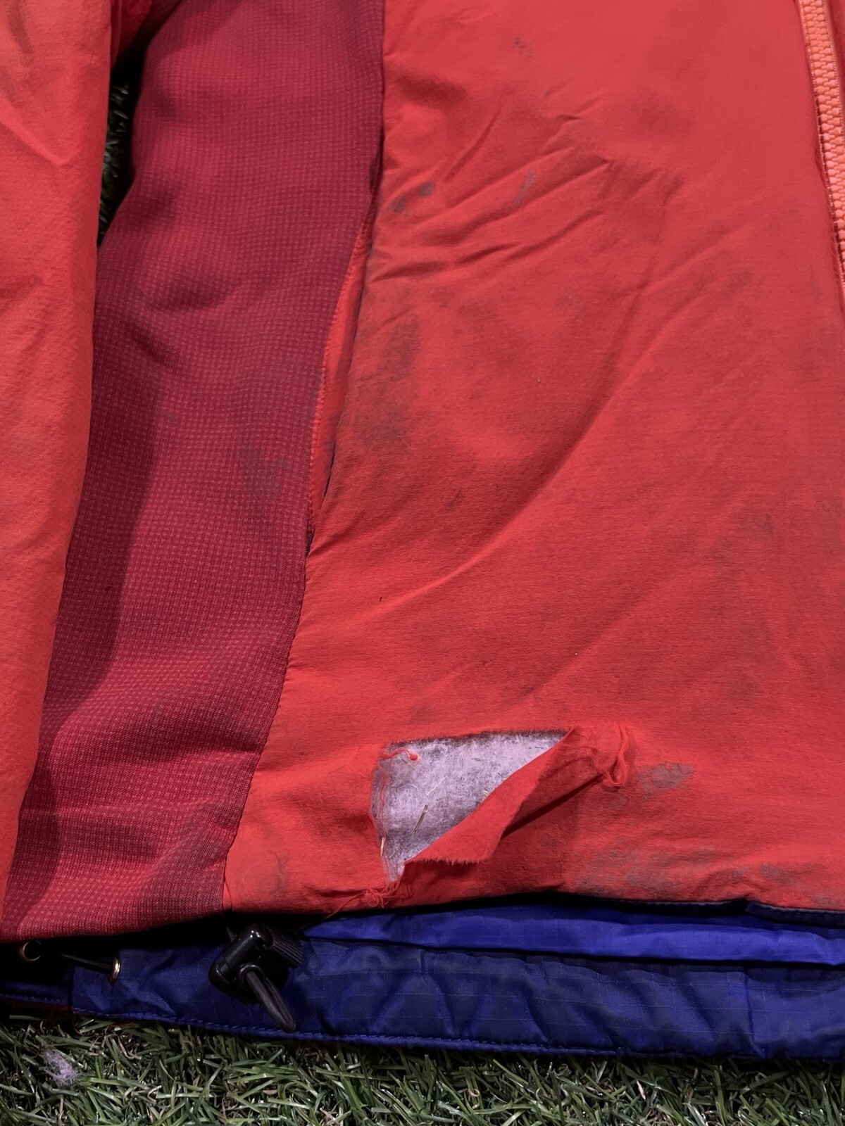 ARC'TERYX Giacca donna Arcteryx Atom LT Active con cappuccio arancione sangue rosso taglia media difetti