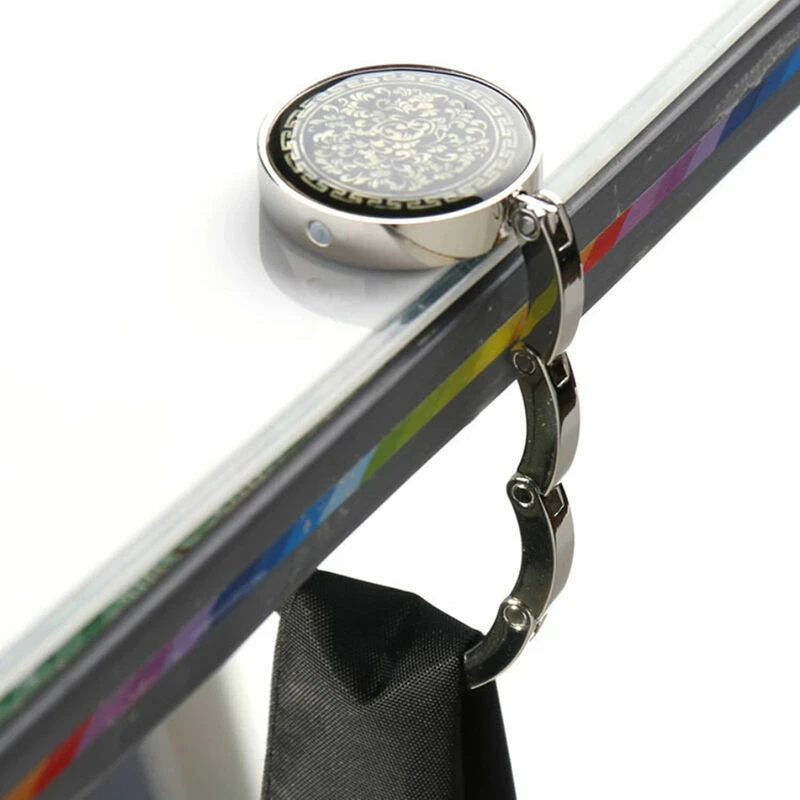 Borsa da tavolo pieghevole borsa gancio appendiabiti borsa asciugamano cappotto vintage Y5I2 - Immagine 4 di 4