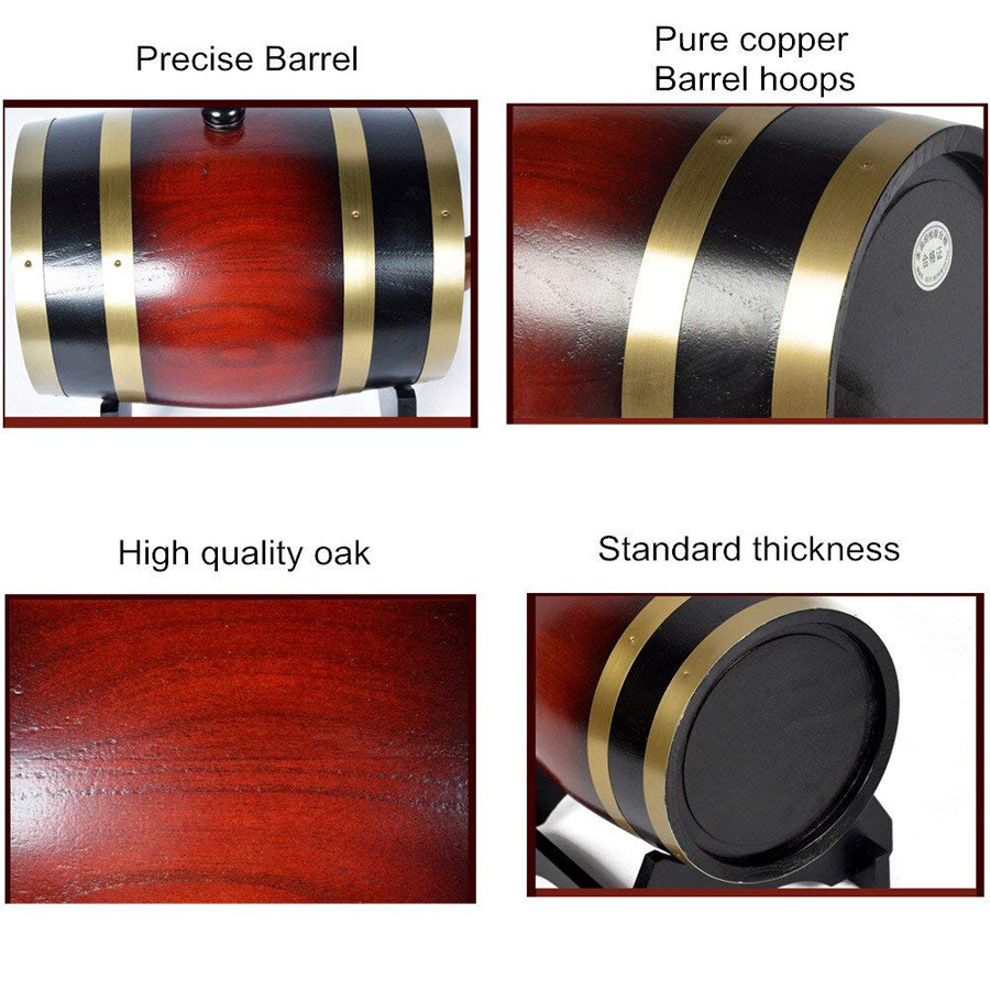 Wooden Wine Barrel Beer Whiskey Rum Brewing Port Keg Brewing Barrel 1