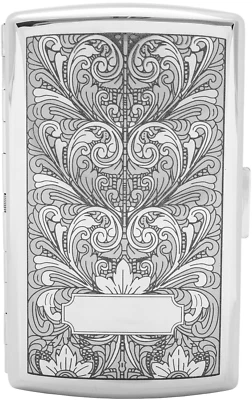 PEARL 12 King Size Cigarette Case (21909-61) / 2seitig / Metal Clip / Gift Case - Image 1 of 4
