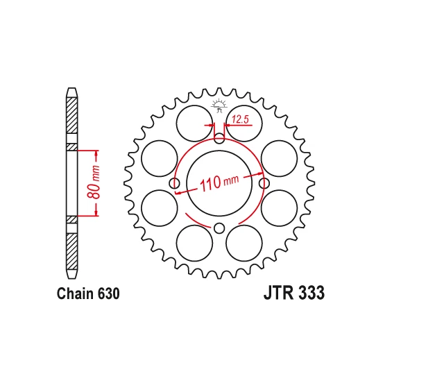 Алюминиевая задняя звездочка PBI 41T Honda CB750K CB750F CB750A CB750L CB750 - Изображение 2 из 2