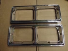 1982 Plymouth Gran Fury Headlight Trim Bezels Chrome Front Dodge Diplomat