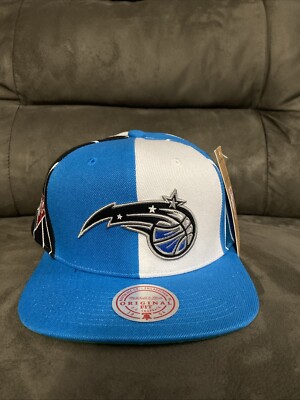 NWT Mitchell & Ness Blue White Black NBA Orlando Magic What The? Snapback - OSFA