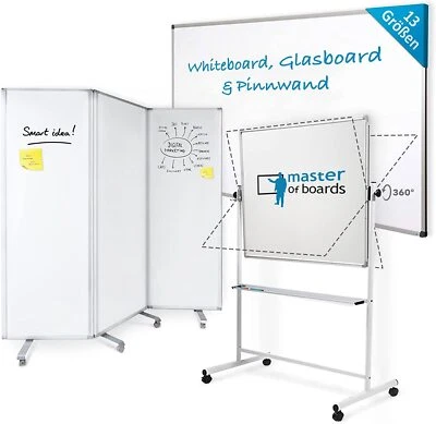 Master of Boards - Whiteboard - Glasboard - Pinnwand - beschreibbare Magnettafel