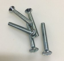M3.5 X 25mm SCREWS ELECTRICAL LIGHT SWITCH PLUG SOCKET FRONT PLATES NICKEL PLAT