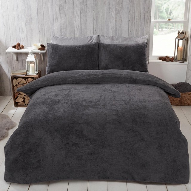 Winter Teddy Fleece Duvet Set