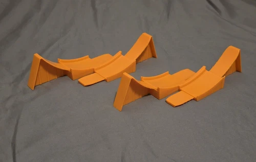 Vintage Hot Wheels Redline Era Loop Bases, Orange, lot of 2, 6201-031