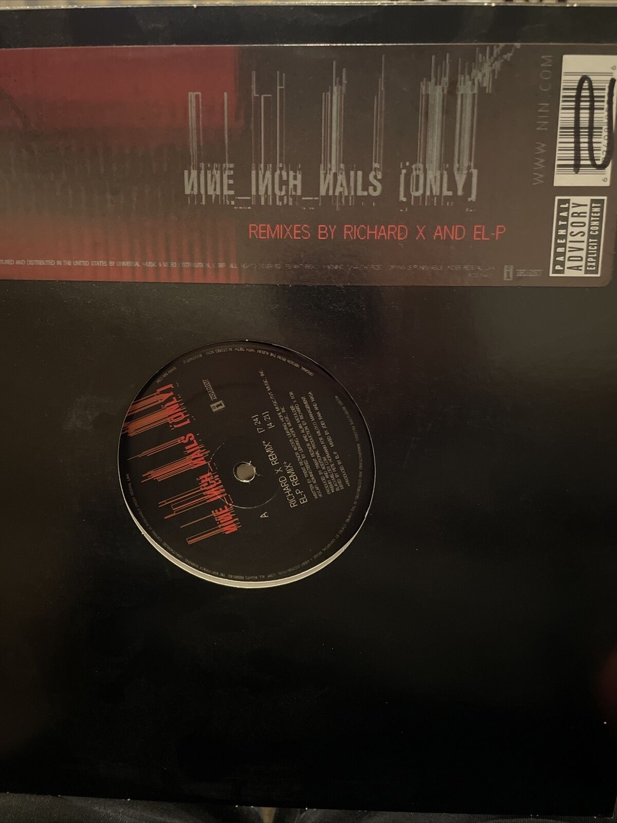 Nine Inch Nails Only 12” Vinyl Record Richard X El-P Remixes EP 2005