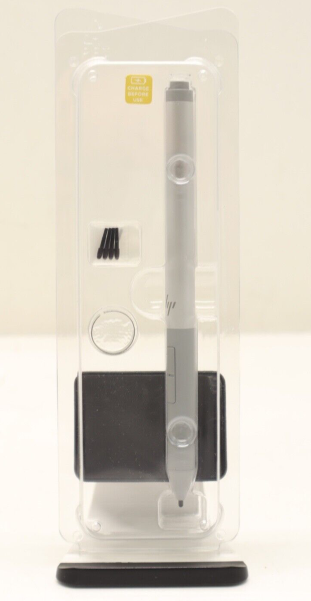 HP Rechargeable Active Pen G2 Stylus Pen Silver On-Screen Note