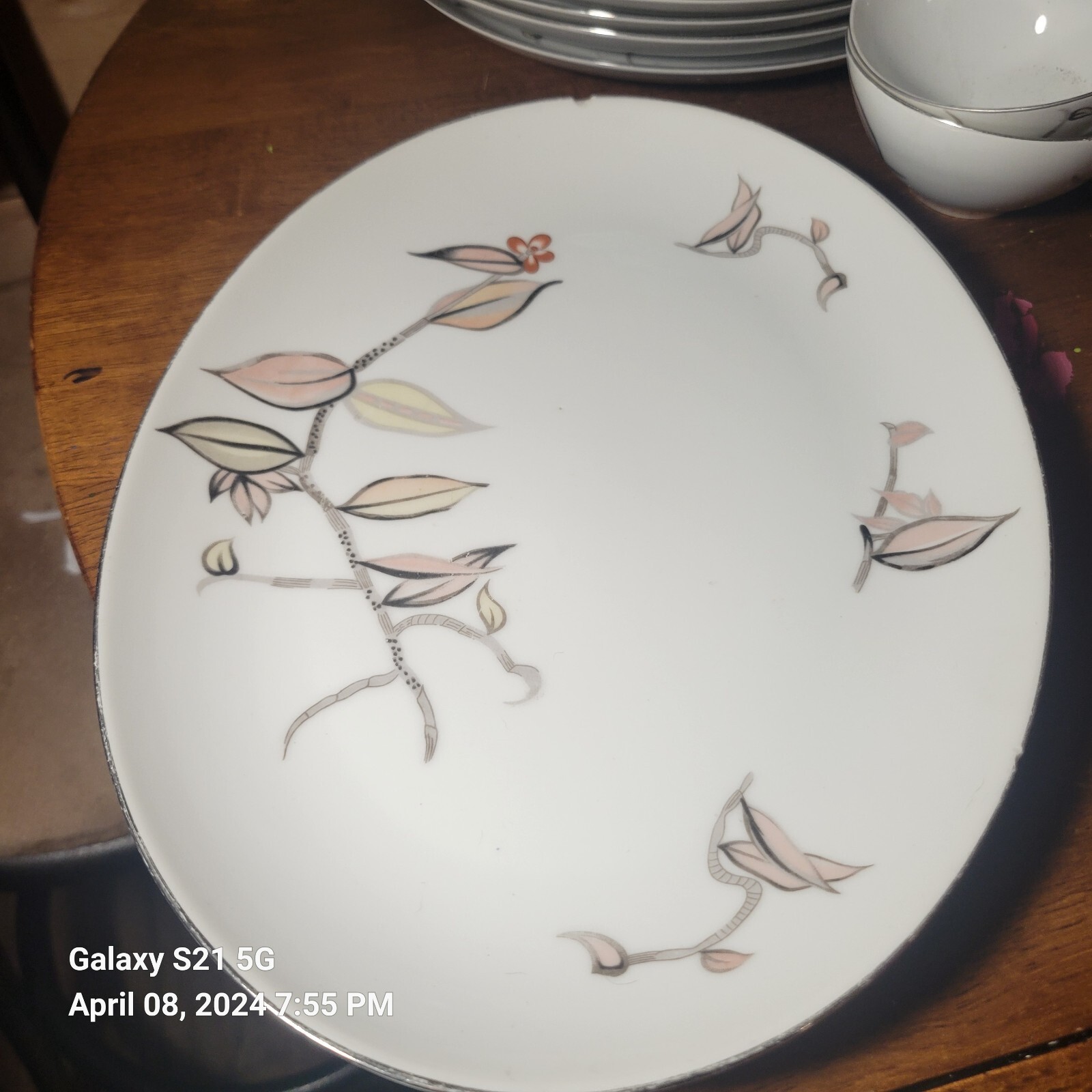 Dinnerware set plates serving platter tea cups marked Mitake