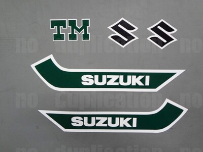 tm125 タンク 1973 suzuki TM125 Fuel Tank decals 5pc sticker calco 1973