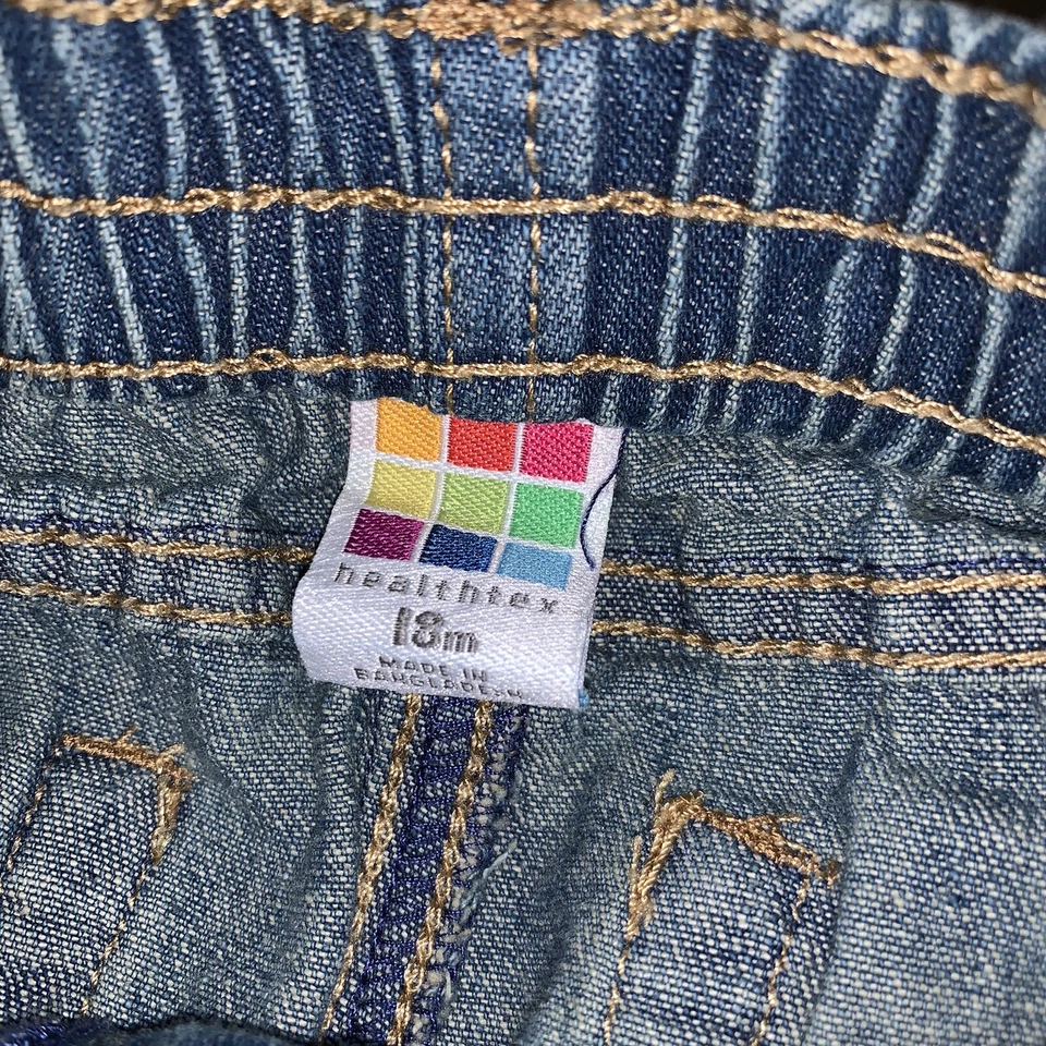 Pantalones de mezclilla y pantalón de pana caqui para bebé niño 18 meses 2 pares pierna recta Foto 3 de 4